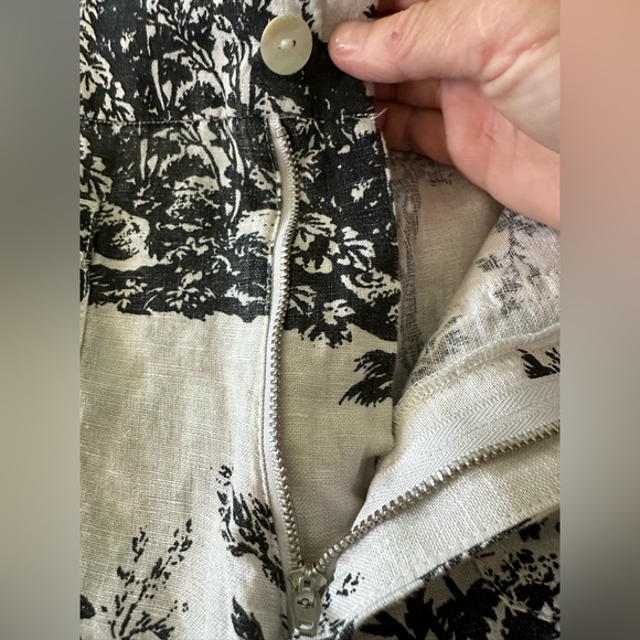 Joie Black and White Linen Pants - Picture 8 of 12